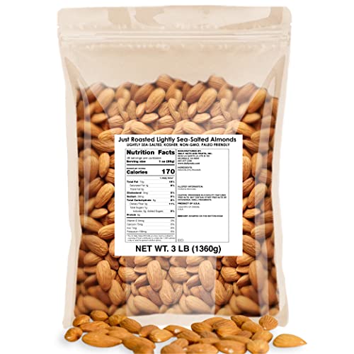 Roastery Coast - Just Roasted Almonds | 3 Lb Bulk Daily Nuts | K
