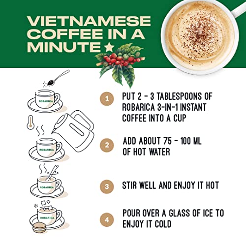 3 in 1 Coffee Instant Iced Coffee Mix - Vietnamese Instant Coffe...