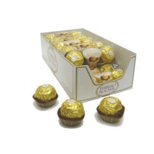 Ferrero Rocher Balls Hazelnut, 3 Piece Pak, 12 Count Ferrero Rocher Balls Hazelnut, 3 Piece Pak, 12 Count
