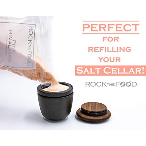 Pink Himalayan Salt By Rock The Food - 2.2Lb Refill Bag - Coarse