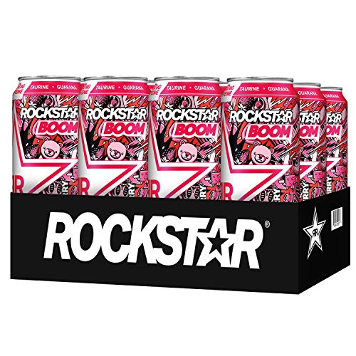 Rockstar, Boom Energy Drink With Caffeine And Taurine 16Oz Cans