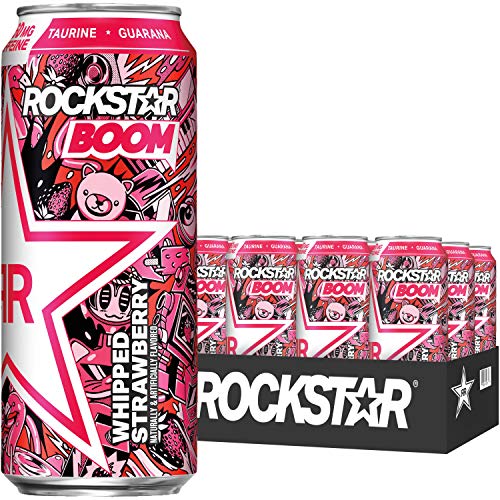 Rockstar, Boom Energy Drink With Caffeine And Taurine 16Oz Cans