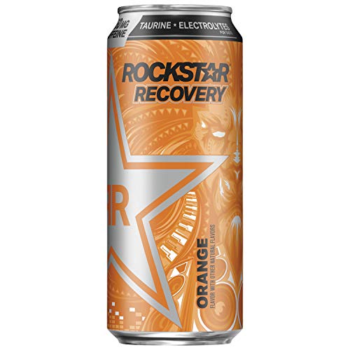 Rockstar Energy Drink, Orange Recovery, 16 Fl Oz Pack Of 24 Rockstar Energy Drink, Orange Recovery, 16 Fl Oz Pack Of 24