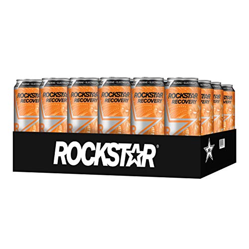 Rockstar Energy Drink, Orange Recovery, 16 Fl Oz Pack Of 24 Rockstar Energy Drink, Orange Recovery, 16 Fl Oz Pack Of 24