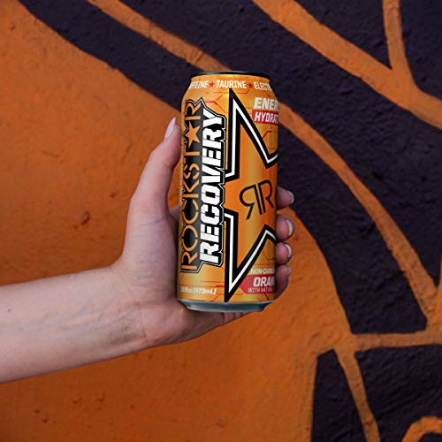 Rockstar Energy Drink, Orange Recovery, 16 Fl Oz Pack Of 24 Rockstar Energy Drink, Orange Recovery, 16 Fl Oz Pack Of 24