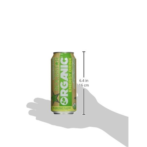 Rockstar Energy Drink, Organic, 15 Fluid Ounce Pack Of 24