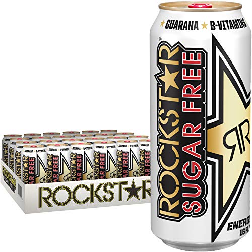 Rockstar Energy Drink, Sugar Free, 16Oz Cans 24 Pack