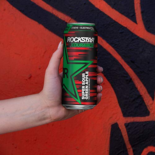 Rockstar Energy Drink Super Green Sugar Coq10 And Electrolytes 1
