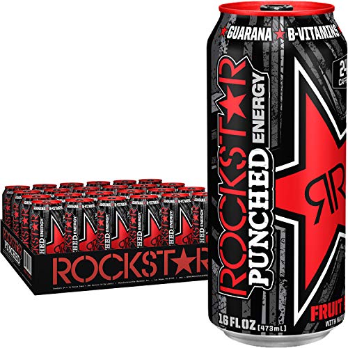 Rockstar Punch Energy Drink, 16 Fl Oz Pack Of 24 Packaging Ma