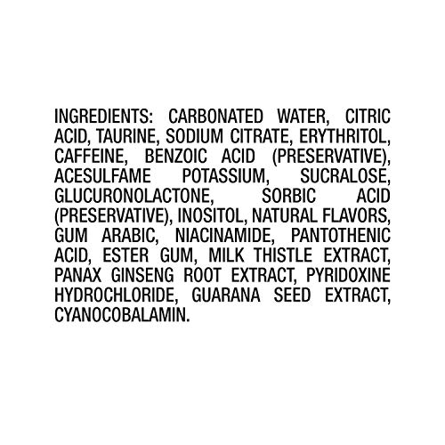 Rockstar Energy Drink Pure Zero Energy Drink, Silver Ice, 16 Flu