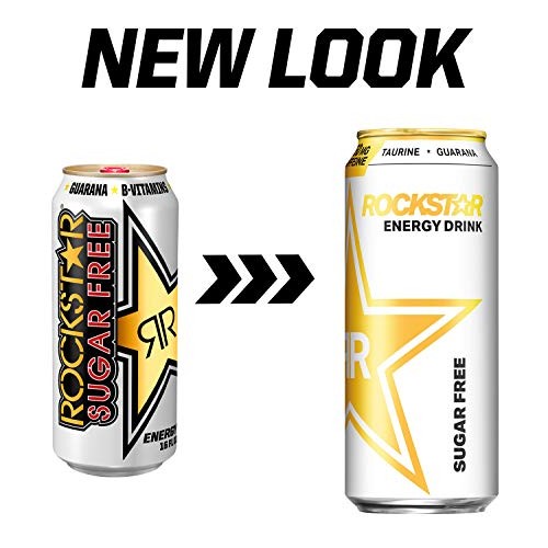 Rockstar Sugar Free Energy Drink, 16Oz Cans 12 Pack Packaging