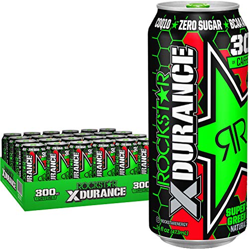 Rockstar Xdurance Super Sour Green Apple Energy Drink, 0 Sugar 0
