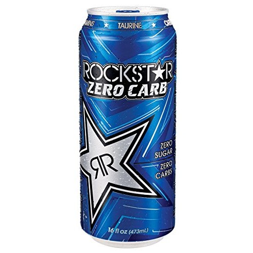 16 Pack - Rockstar Energy Drink Zero Carb - 16 Ounce