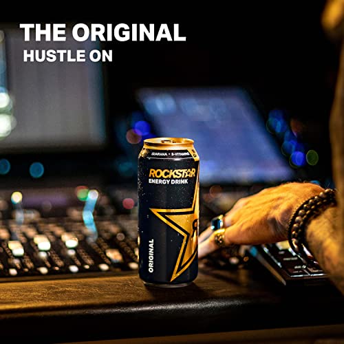 Rockstar Energy Drink, Original, 16Oz Cans 12 Pack Packaging