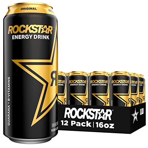 Rockstar Energy Drink, Original, 16Oz Cans 12 Pack Packaging