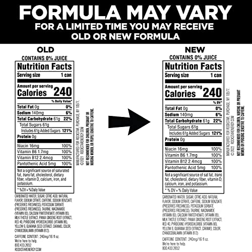 Rockstar Energy Drink Punched Watermelon, 16Oz Cans 12 Pack P