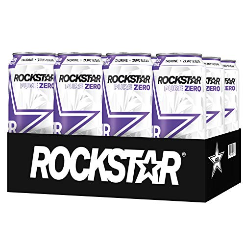 Rockstar Pure Zero Grape 16Oz 12Pk, 12Count