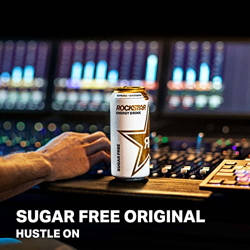 Rockstar Energy Drink, Sugar Free, 12Oz Sleek Cans 8 Pack