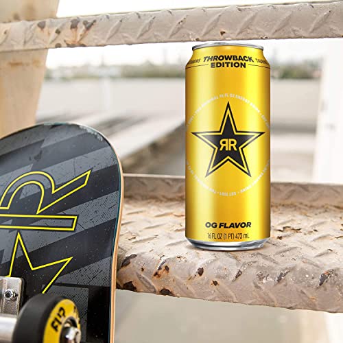 Rockstar Energy Drink, Throwback Edition: O.G., 16 Fl Oz Pack O