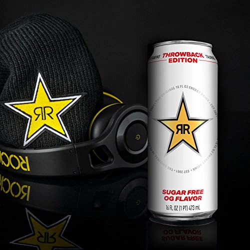 Rockstar Energy Drink, Throwback Edition: O.G. Sugar Free, 16 Fl
