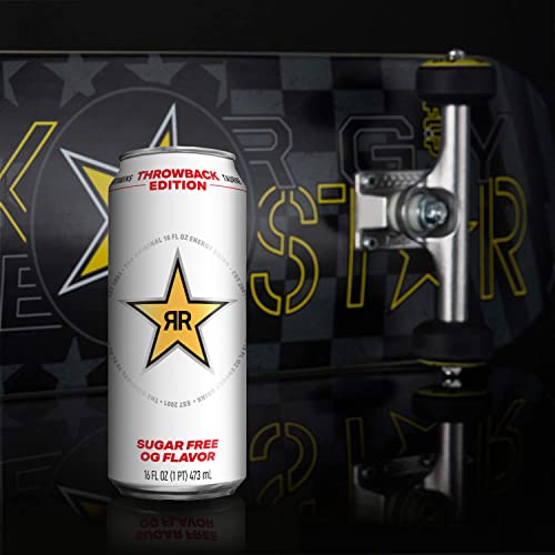 Rockstar Energy Drink, Throwback Edition: O.G. Sugar Free, 16 Fl