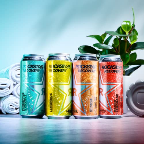 Rockstar Energy Drink With Caffeine Taurine And Electrolytes, 4