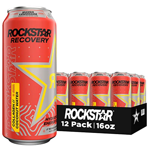 Rockstar Energy Drink With Caffeine Taurine And Electrolytes, Re