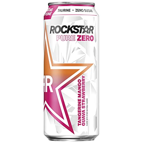 Rockstar Pure Zero Energy Drink - #Tmgs - 16Fl.Oz.Pack Of 12