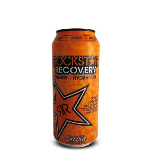 Rockstar Recovery Hydration Orange Energy Drink, 16 Ounce 16 Cans