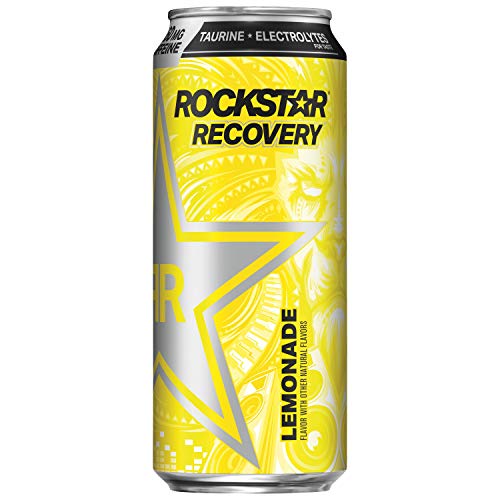 Rockstar Energy Drink, Recovery Lemonade, 16 Fl Oz Pack Of 24