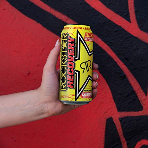 Rockstar Energy Drink, Recovery Lemonade, 16 Fl Oz Pack Of 24