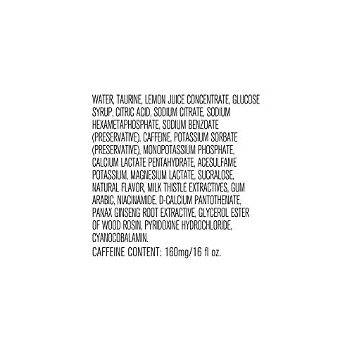 Rockstar Energy Drink, Recovery Lemonade, 16 Fl Oz Pack Of 24