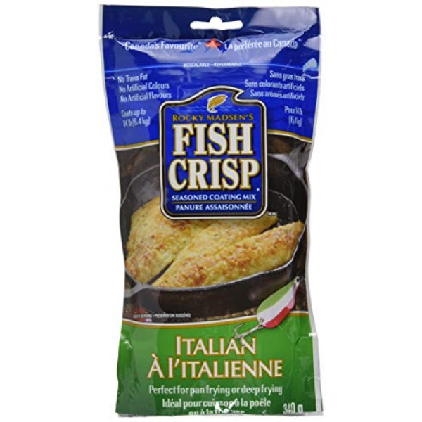Rocky Madsens Fish Crisp Seasoned Coating mix Italian Flavour, ...