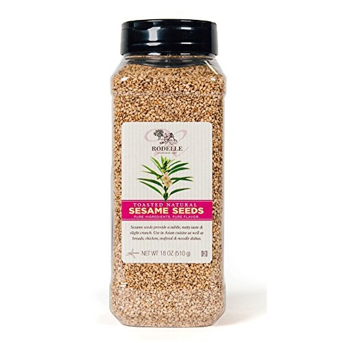 Rodelle Toasted Natural Sesame Seeds, 18 Oz