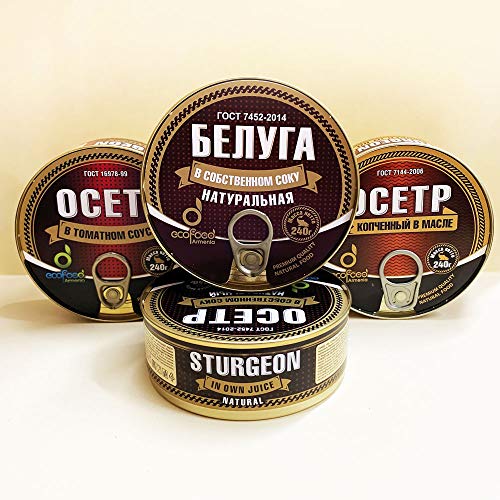 Beluga Sturgeon In Own Juice Natural By Ecofood Pack Of 1 8.5