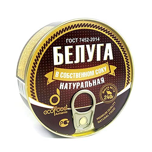 Beluga Sturgeon In Own Juice Natural By Ecofood Pack Of 1 8.5