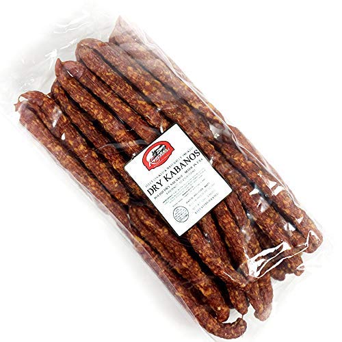 Dry Kabanos, Famous Polish Link Smoked Sausage, Pork Kabanosy ap...