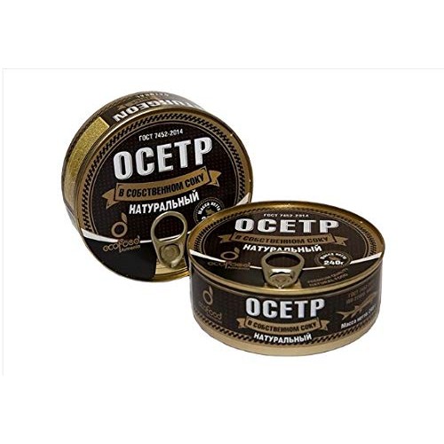 Sturgeon In Own Natural Juice By Ecofood Pack Of 3 8.5 Oz | 240 G