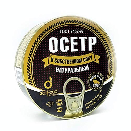 Sturgeon In Own Natural Juice By Ecofood Pack Of 3 8.5 Oz | 240 G