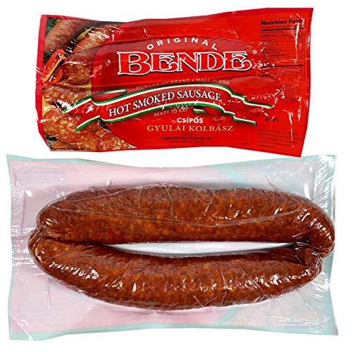  Hot Hungarian Brand Smoked Sausage, Csipos Gyulai Kolbasz, 2