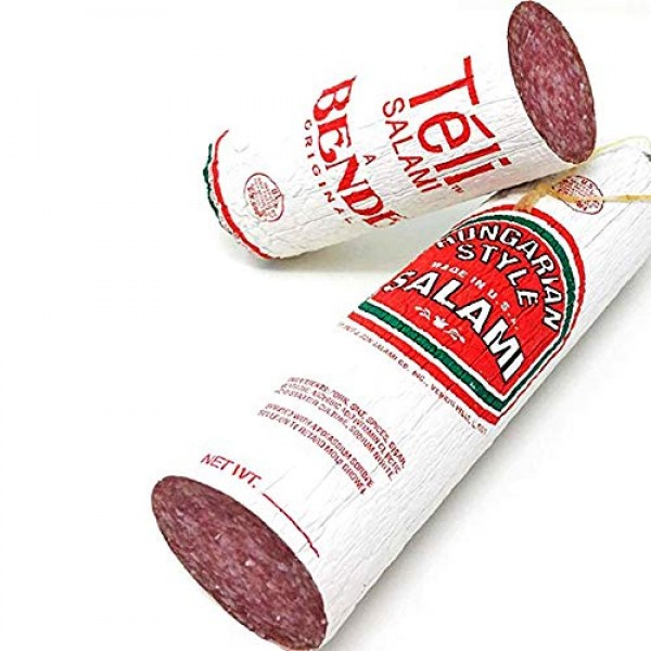 Hungarian Style Brand Salami, Dry Aged Pork Sausage, Teli Long b...