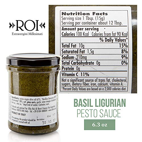 Roi - Imported Italian Ligurian Pesto Sauce 6.3Oz 180G