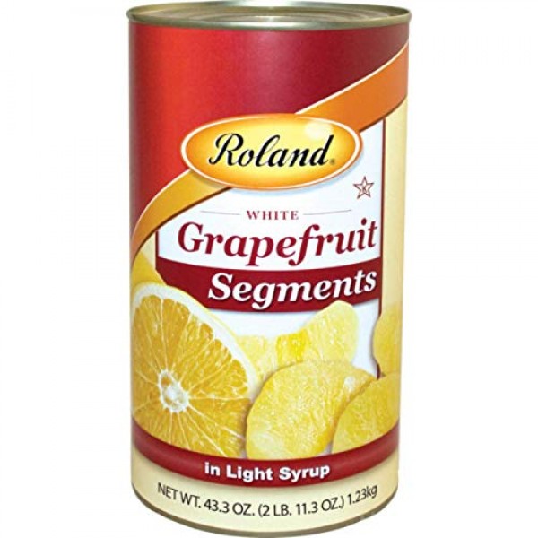 Roland Grapefruit, Segments In Light Syrup, 43.3 Ounce Pack Of 4