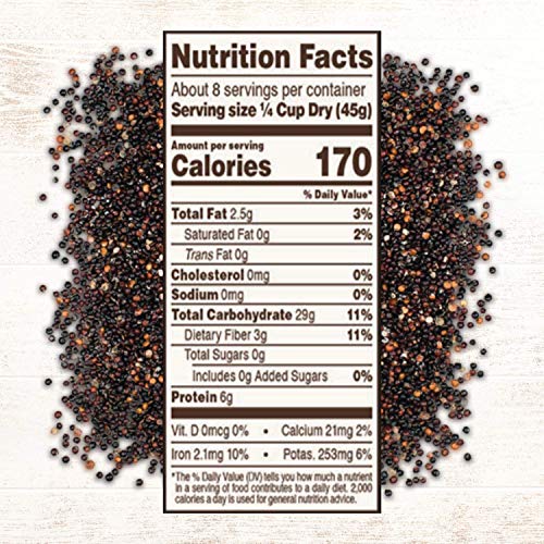 Roland Foods Black Quinoa From Peru, Pre-Washed, 12-Ounce