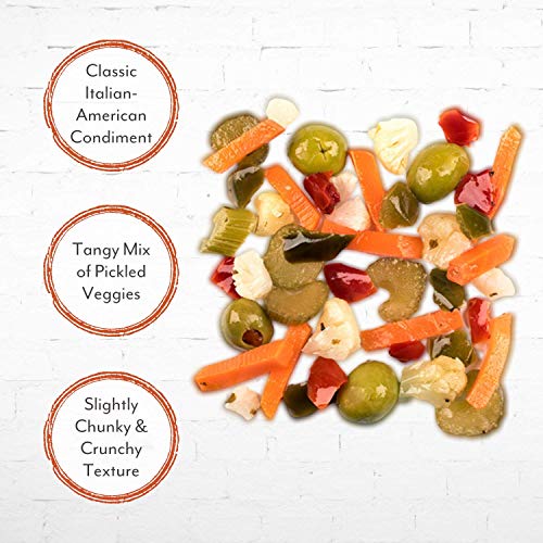 Roland Foods Chicago Style Mild Giardiniera, Italian Pepper Reli