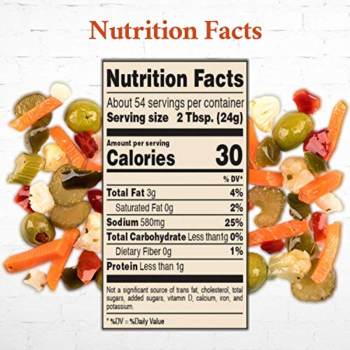 Roland Foods Chicago Style Mild Giardiniera, Italian Pepper Reli