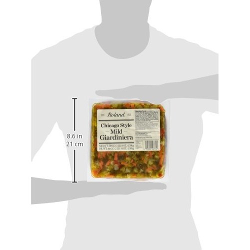 Roland Foods Chicago Style Mild Giardiniera, Italian Pepper Reli