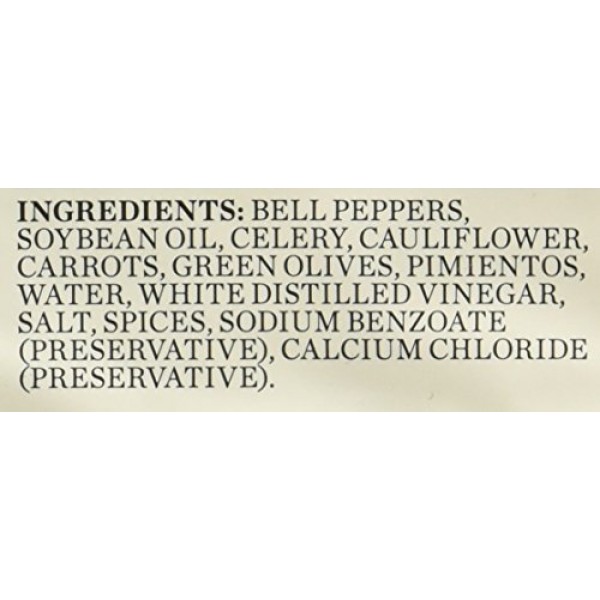 Roland Foods Chicago Style Mild Giardiniera, Italian Pepper Reli