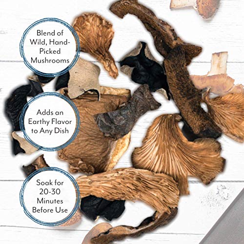 Roland Foods Dried Mixed Wild Mushrooms, Specialty Imported Food Roland Foods Dried Mixed Wild Mushrooms, Specialty Imported Food