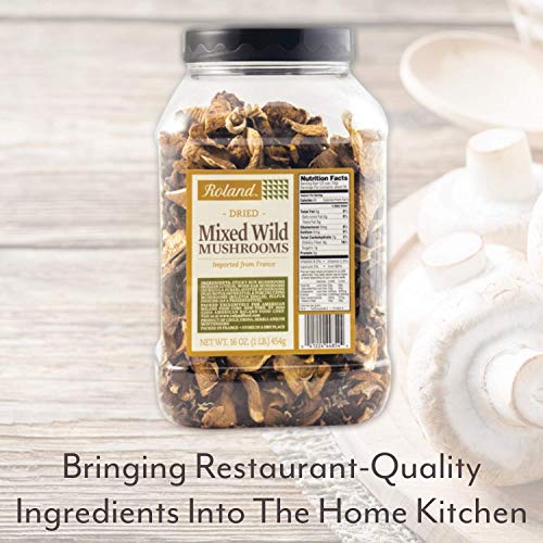 Roland Foods Dried Mixed Wild Mushrooms, Specialty Imported Food Roland Foods Dried Mixed Wild Mushrooms, Specialty Imported Food